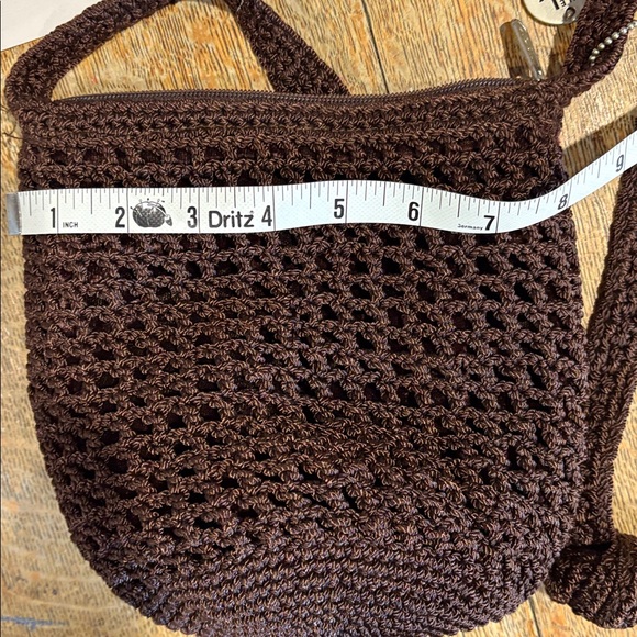 The Sak Dark Brown Crochet shoulder bag new without tags - Picture 8 of 8